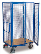 VARIOfit Etagenwagen, ein fester Boden, Doppelflügeltür mit EasySTOP sw.700.440/sw-800.440