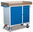 VARIOfit Werkstattwagen mit Rand, Schrank, sechs Schubladen, EasySTOP sw-985.003