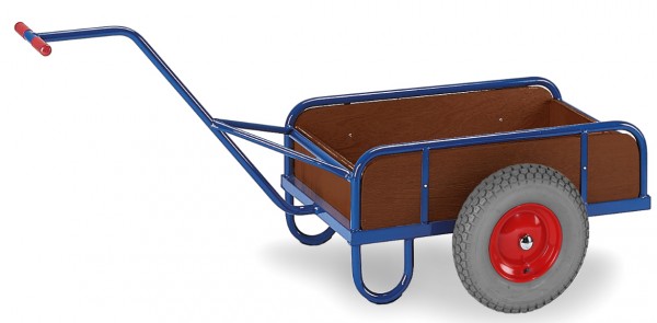 In 4 Abmessungen und 2 Varianten Rollcart Handpritschenwagen mit Holzbordwänden 