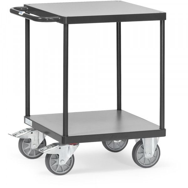 Fetra 2496 7016 Schwere Tischwagen "GREY EDITION" 500 kg, mit quadratischer Ladefläche