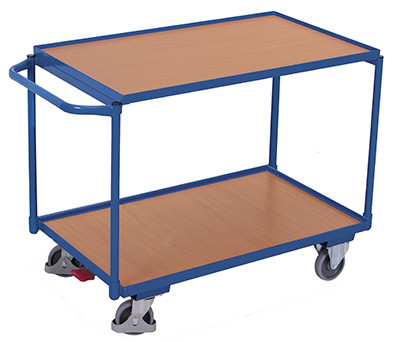 VARIOfit Leichter Tischwagen mit zwei Ladeflächen sw-500.501/sw-600.501
