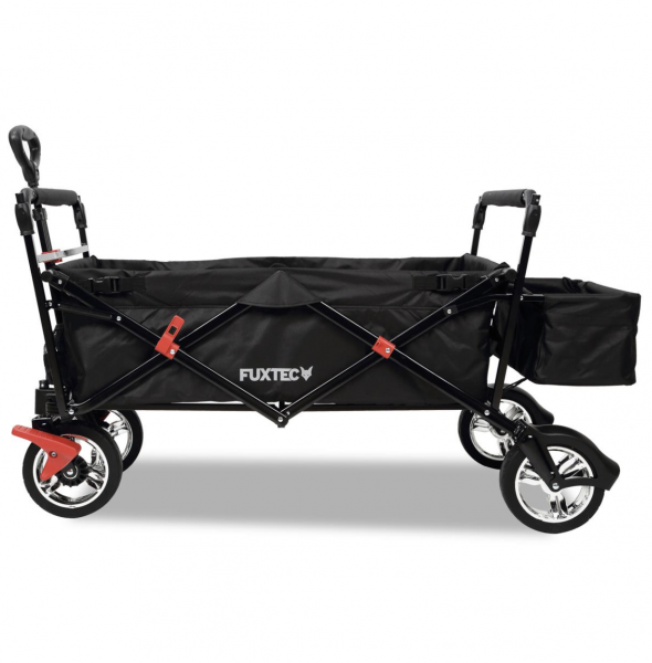 FUXTEC Bollerwagen FXCT500 mit Sonnendach faltbar, in schwarz Fuxtec