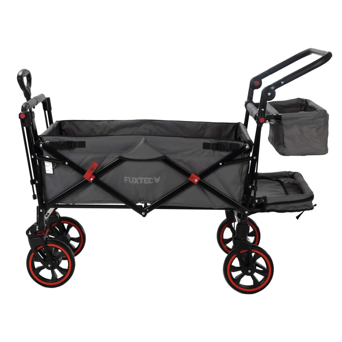 FUXTEC faltbarer Premium Bollerwagen FXCT850 in Grau Bollerwagen