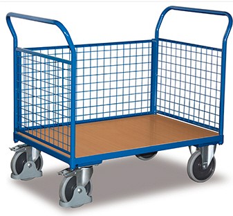 VARIOfit Dreiwandwagen mit Drahtgitter sw-500.301/sw-600.301/sw-700.301/sw-800.301