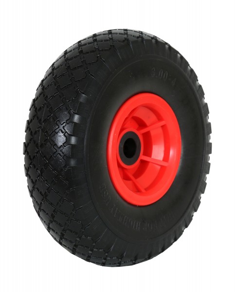 FROSAL Ersatzrad - PU Rad Nabe 20mm/60mm für Bollerwagen oder Sackkarre pannensicher