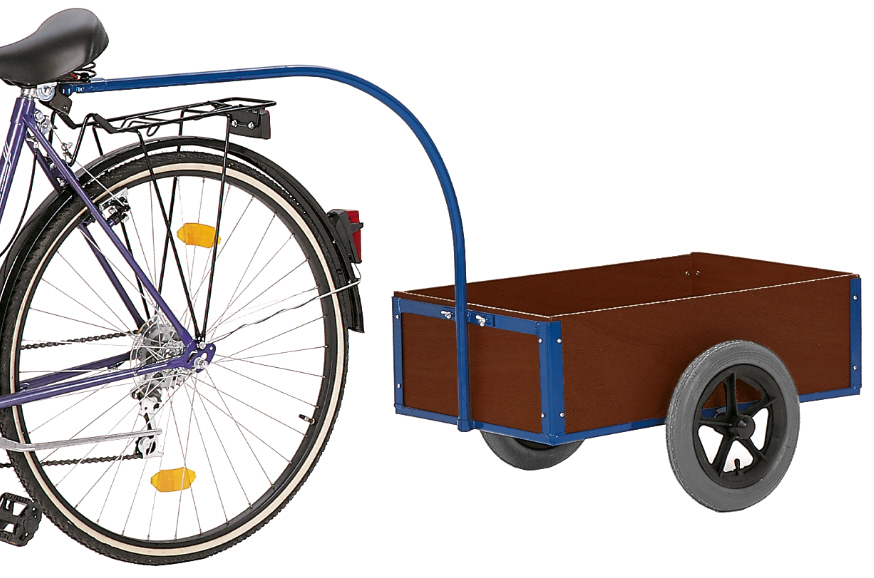 ROLLCART Leichter Fahrradanhänger, 150 kg Tragkraft, 14