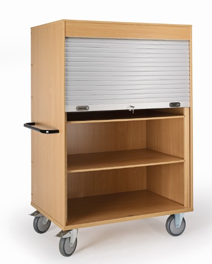 ROLLCART Schrankwagen mit Rolladen aus Aluminium, 087671 087672