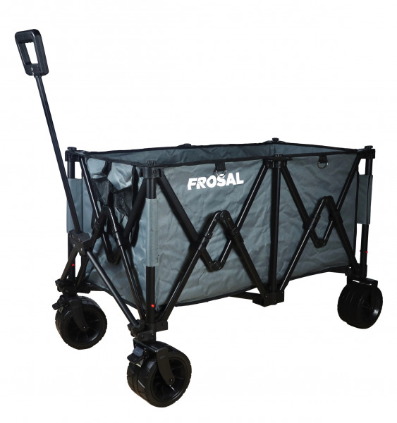 FROSAL faltbarer Bollerwagen Anton grau XXL FROSAL Bollerwagen
