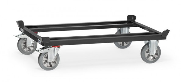Fetra 22811 7016 Paletten-Fahrgestell "GREY EDITION" 1200 kg, Elastic-Vollgummi-Bereifung