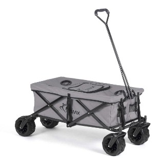 Faltbarer Bollerwagen offroad cool - Grau | Bollerwagen faltbar