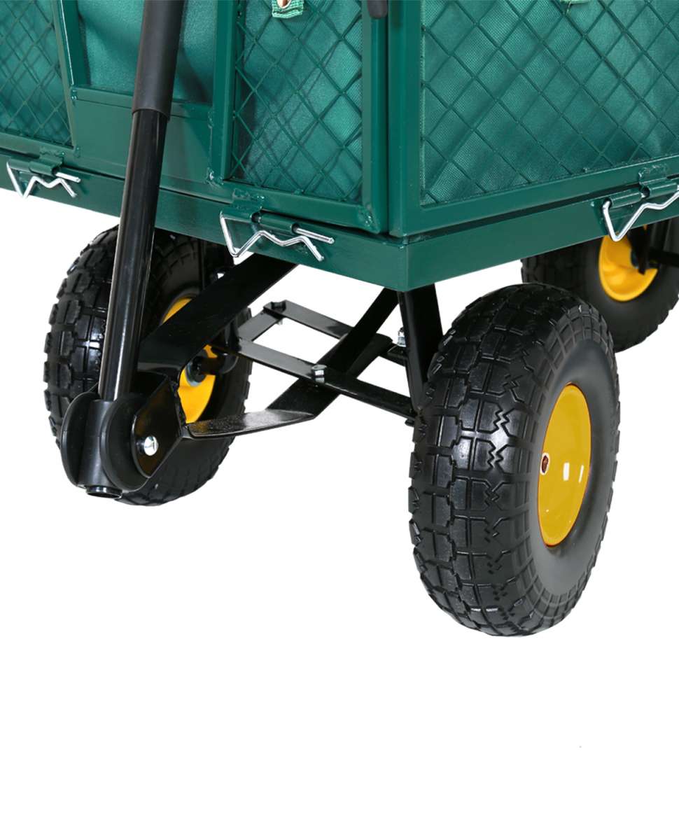 FROSAL Bollerwagen Phil Gartenwagen pannensicher mit PU Rädern